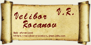 Velibor Rocanov vizit kartica